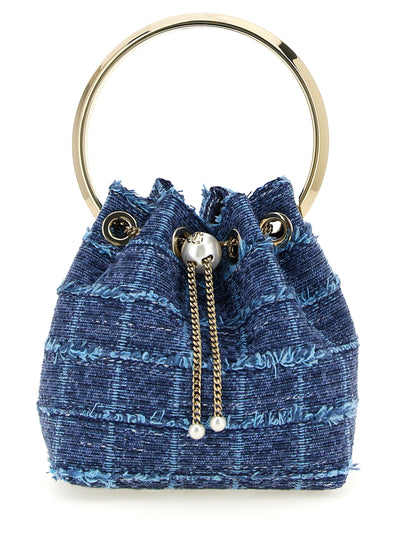 Jimmy Choo Blue Fabric Handbag