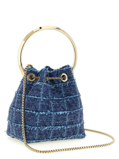 Jimmy Choo Blue Fabric Handbag
