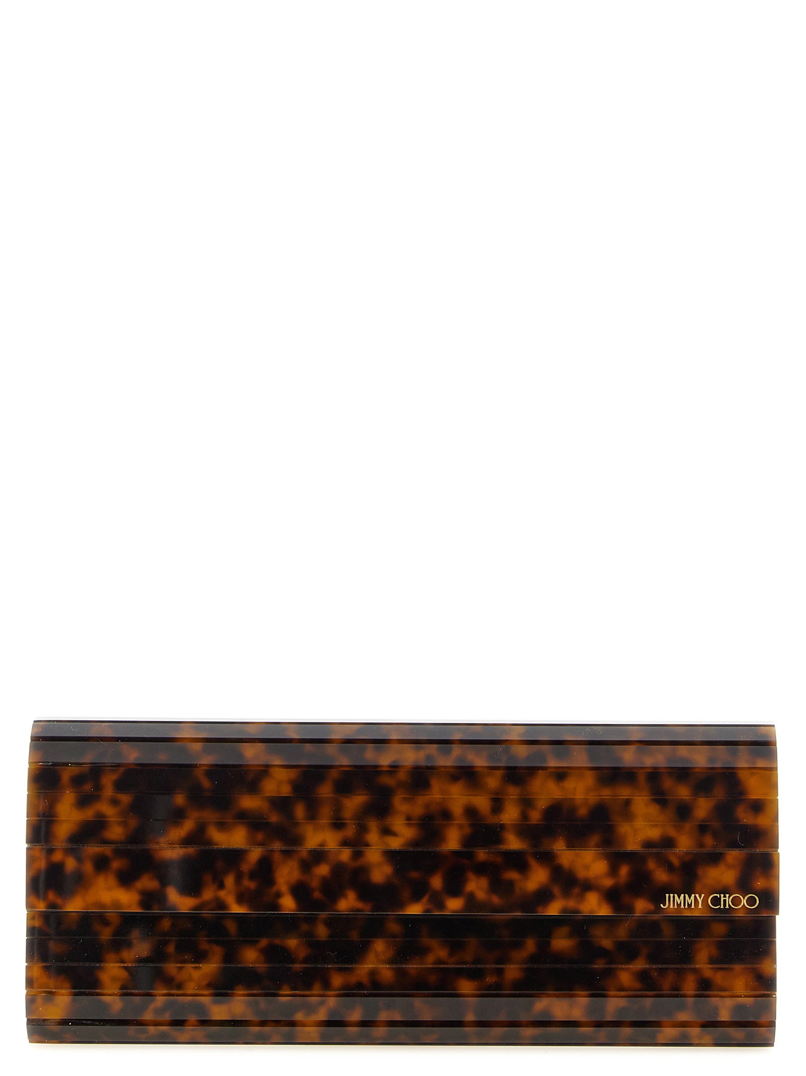 Jimmy Choo Beige Polyester Clutch Bag