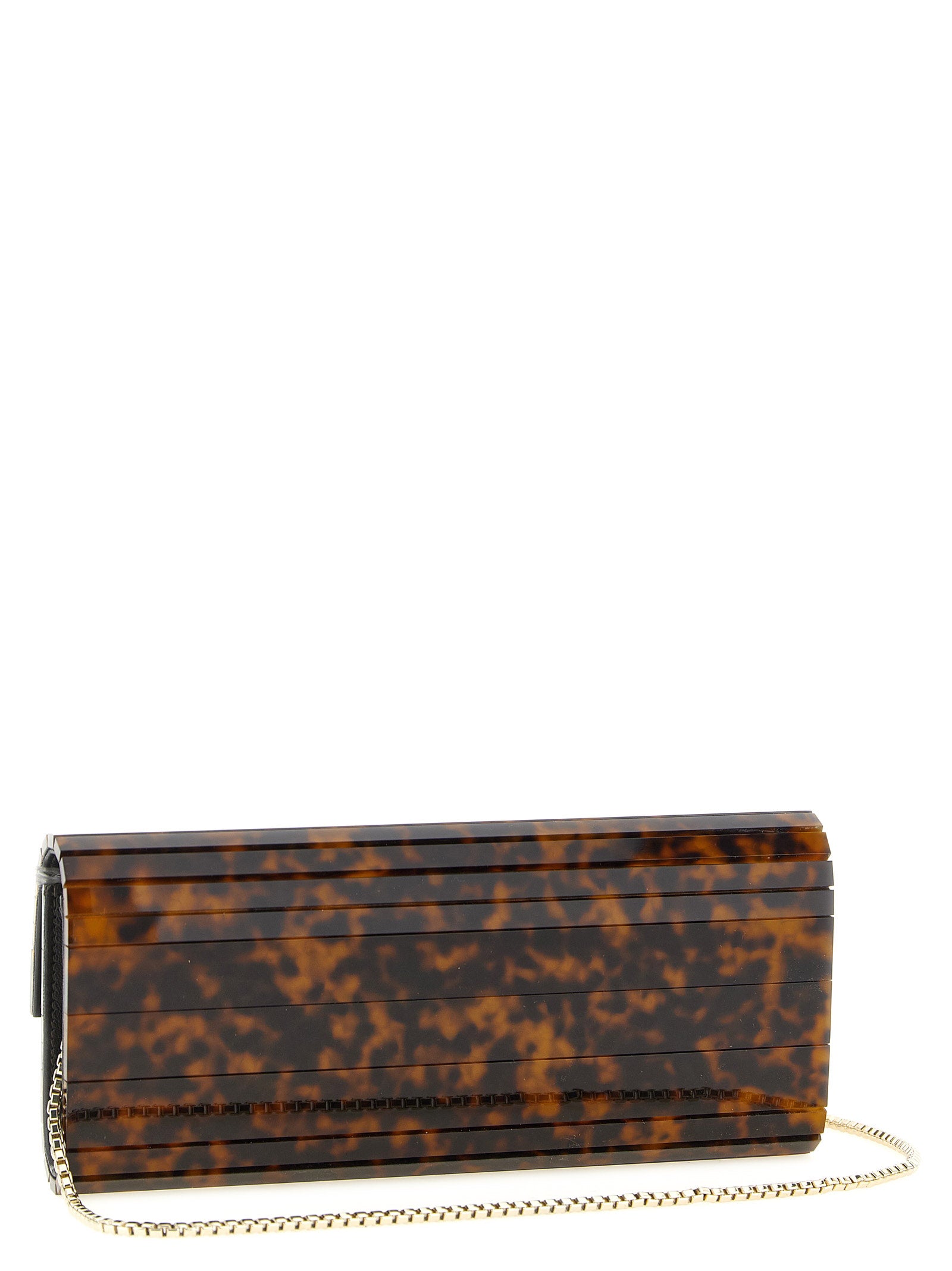 Jimmy Choo Beige Polyester Clutch Bag