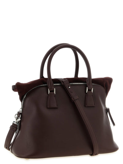 Maison Margiela Bordeaux Calfskin Shoulder Bag