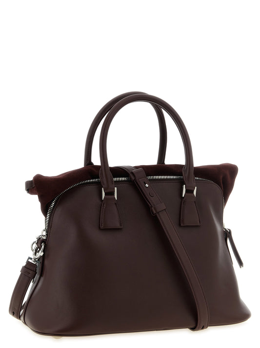 Maison Margiela Bordeaux Calfskin Shoulder Bag