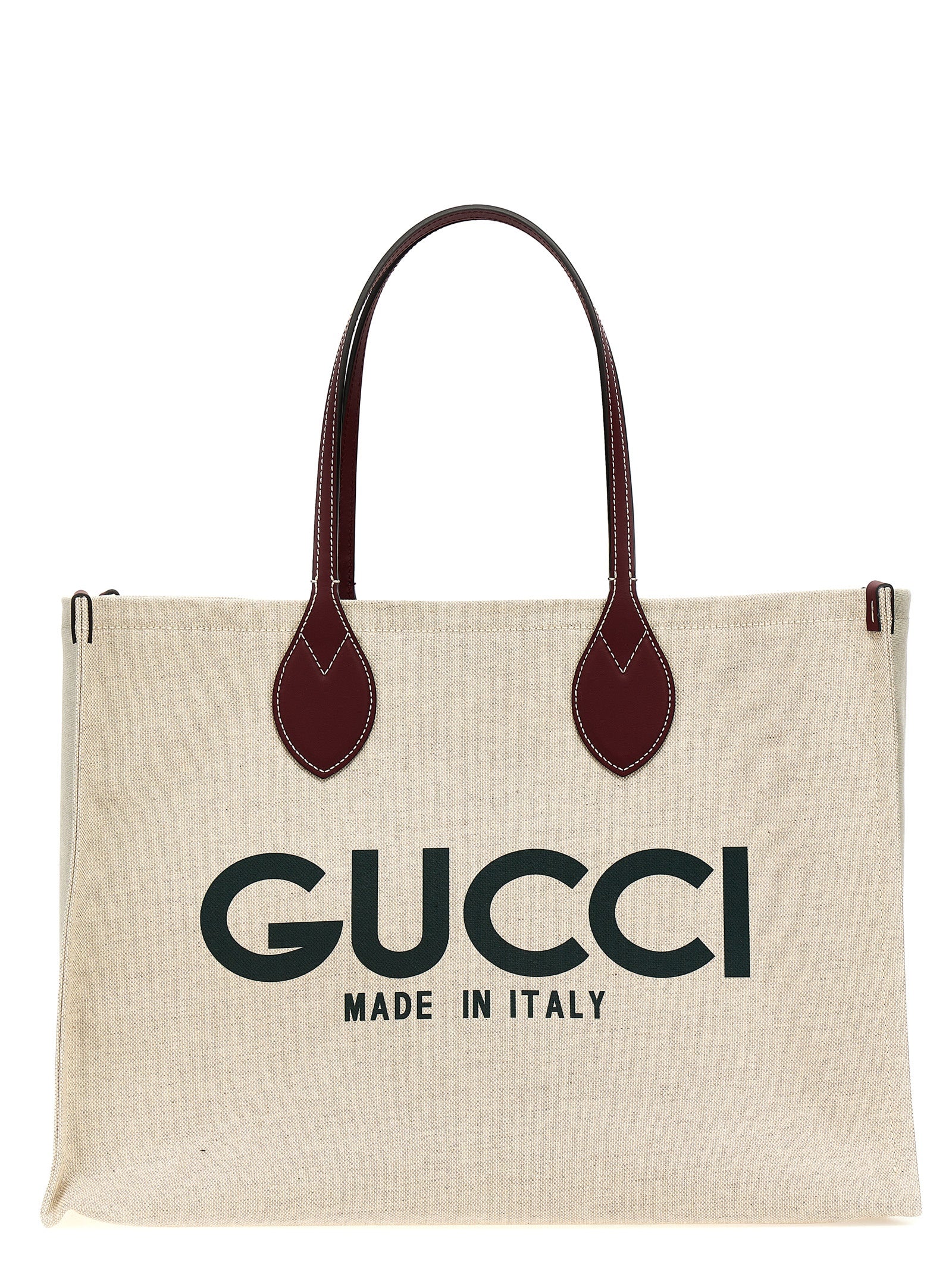 Gucci Beige Canvas Tote Bag