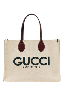 Gucci Beige Canvas Tote Bag