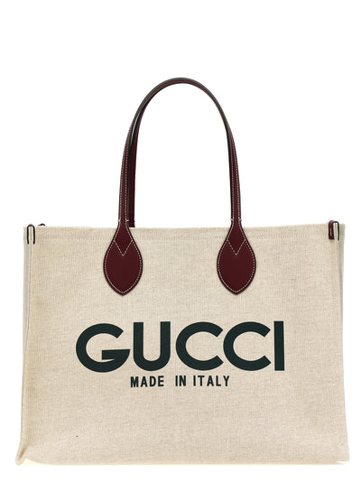 Gucci Beige Canvas Tote Bag