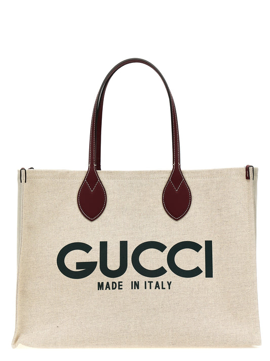 Gucci Beige Canvas Tote Bag