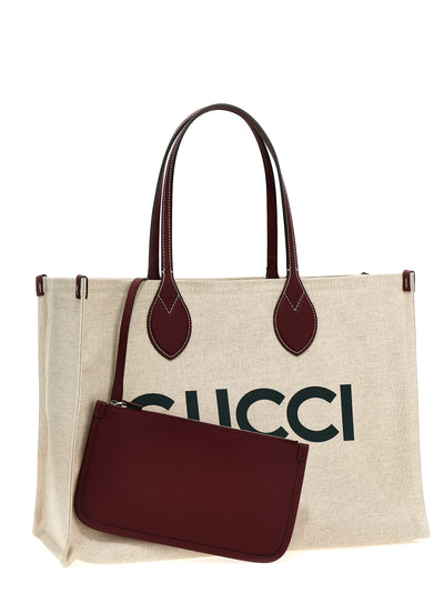 Gucci Beige Canvas Tote Bag