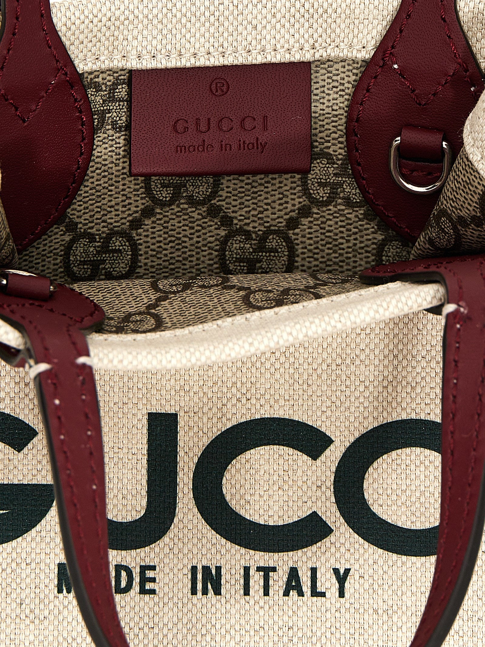 Gucci Beige Polyethylene Handbag