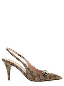Gucci Beige Polyester High Heel Pumps