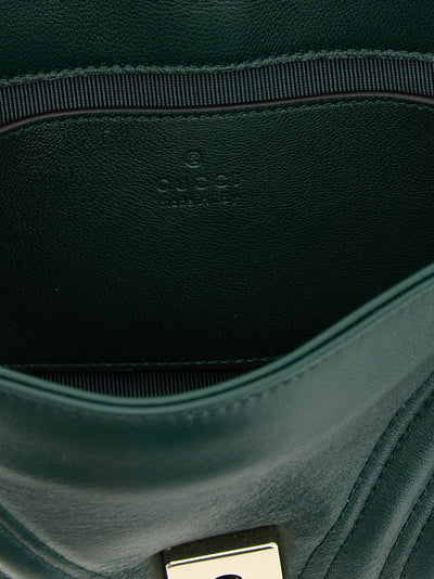 Gucci Bicolor Lamb Leather Shoulder Bag