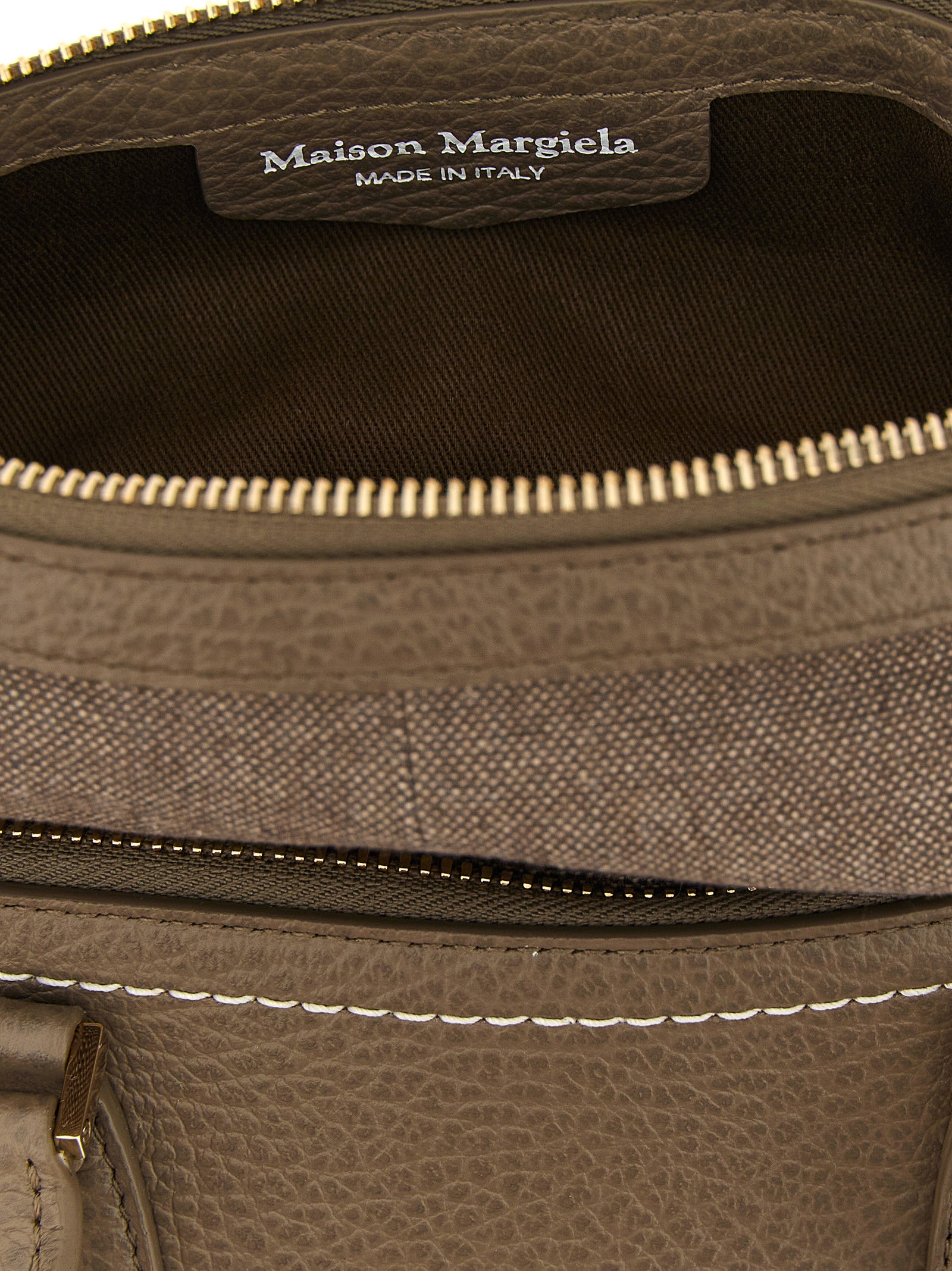 Maison Margiela Gray Calfskin Shoulder Bag