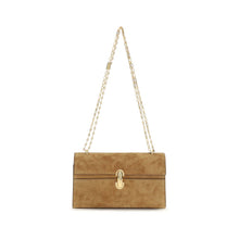 Savette Brown Calf Leather Bos Taurus Clutch Bag