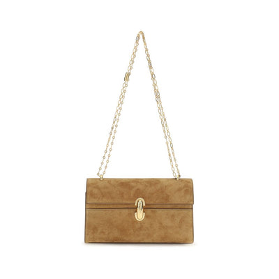 Savette Brown Calf Leather Bos Taurus Clutch Bag