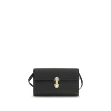 Savette Black Calf Leather Bos Taurus Shoulder Bag