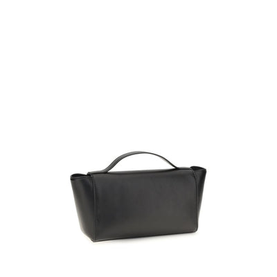 Savette Black Calf Leather Bos Taurus Clutch Bag