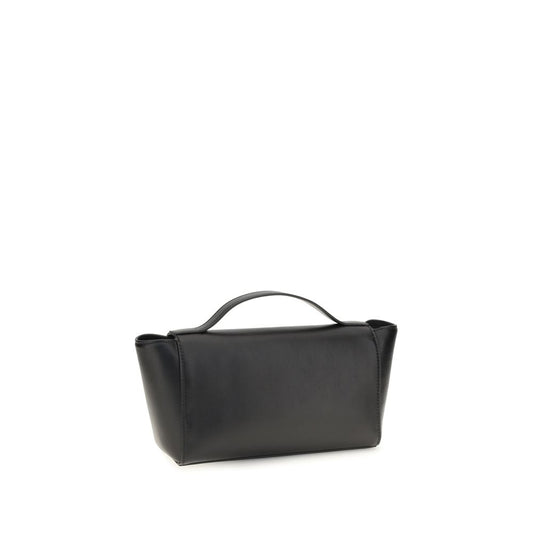 Savette Black Calf Leather Bos Taurus Clutch Bag