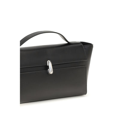 Savette Black Calf Leather Bos Taurus Clutch Bag