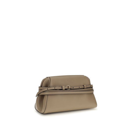 Moschino Beige Goatskin Clutch Bag