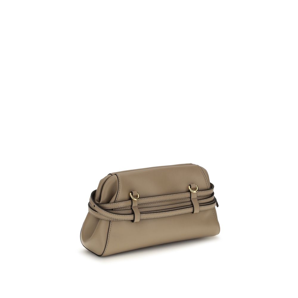 Moschino Beige Goatskin Clutch Bag