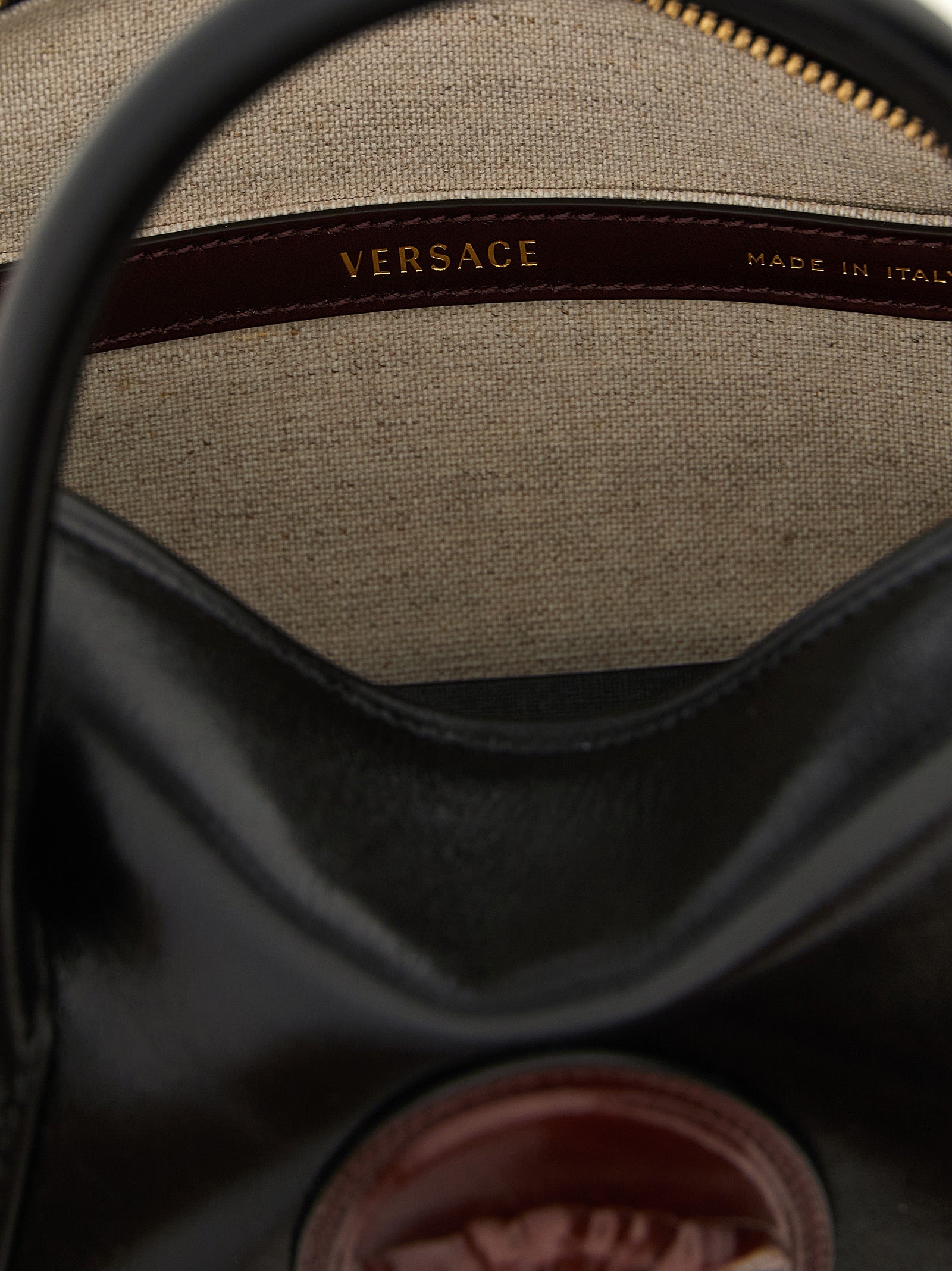 Versace Black Calfskin Handbag