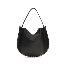 Isabel Marant Black Calf Leather Bos Taurus Shoulder Bag