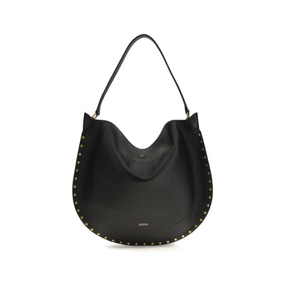 Isabel Marant Black Calf Leather Bos Taurus Shoulder Bag