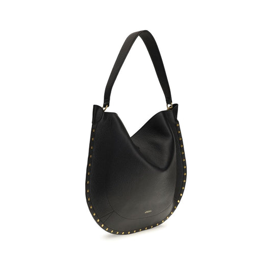 Isabel Marant Black Calf Leather Bos Taurus Shoulder Bag