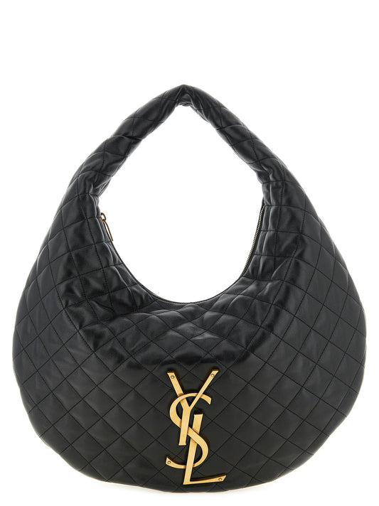Saint Laurent Black Lamb Leather Shoulder Bag