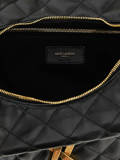 Saint Laurent Black Lamb Leather Shoulder Bag
