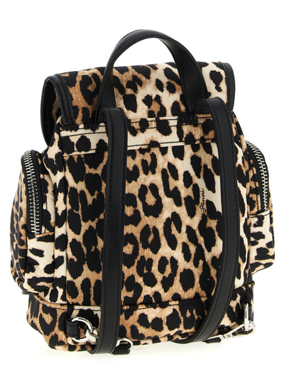 Ganni Brown Recycled Polyamide Backpack