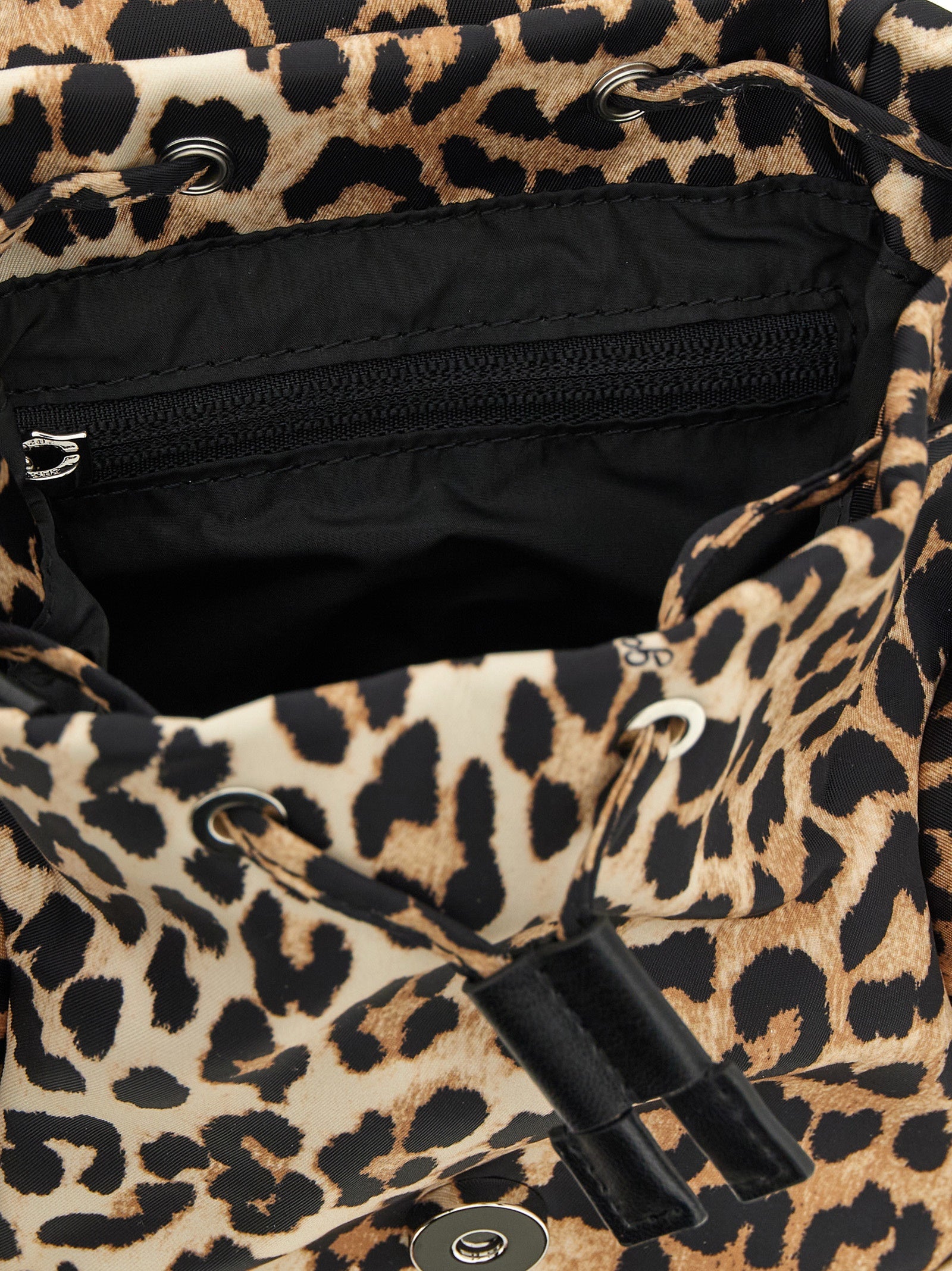 Ganni Brown Recycled Polyamide Backpack