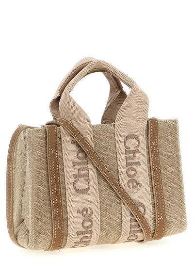 Chloé Multicolor Linen Handbag