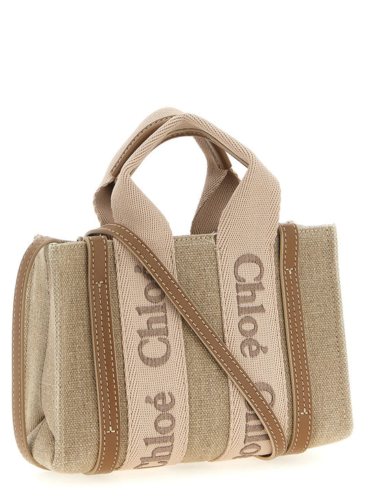 Chloé Multicolor Linen Handbag