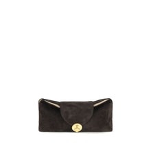 Versace Brown Calf Leather Bos Taurus Clutch Bag