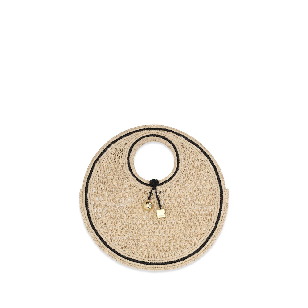Jacquemus Beige Raffia Handbag