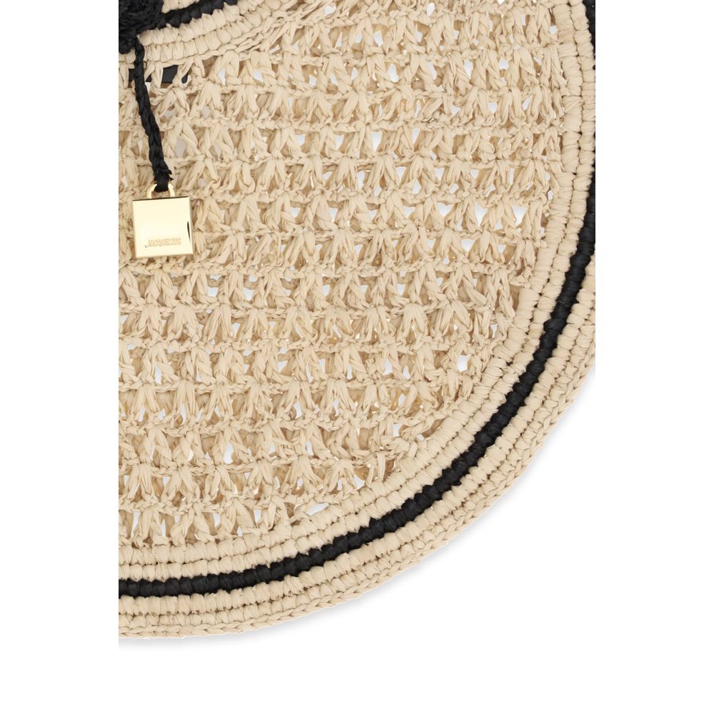 Jacquemus Beige Raffia Handbag