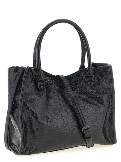Balenciaga Black Lamb Leather Tote Bag
