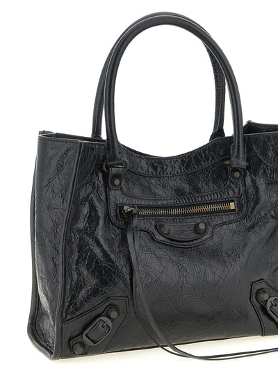 Balenciaga Black Lamb Leather Tote Bag