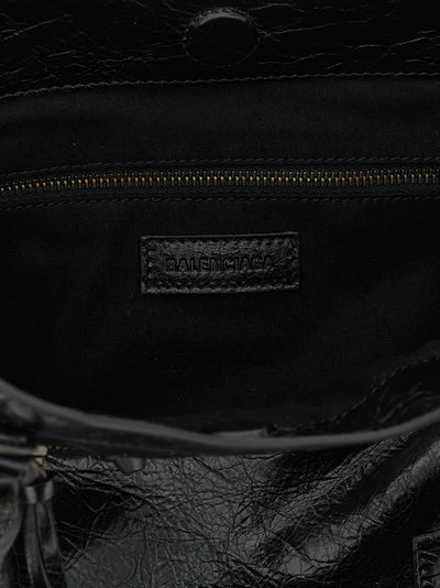 Balenciaga Black Lamb Leather Tote Bag