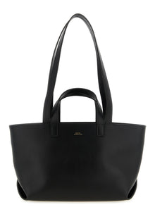 A.P.C. Black Cowhide Tote Bag