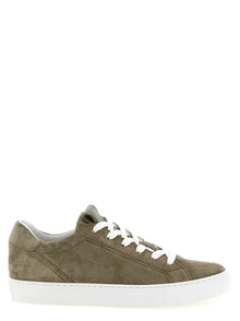 Brunello Cucinelli Gray Calfskin Low Top Sneakers