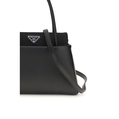 Prada Black Calf Leather Bos Taurus Handbag