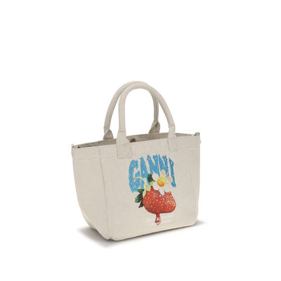 Ganni Beige Polyester Shoulder Bag