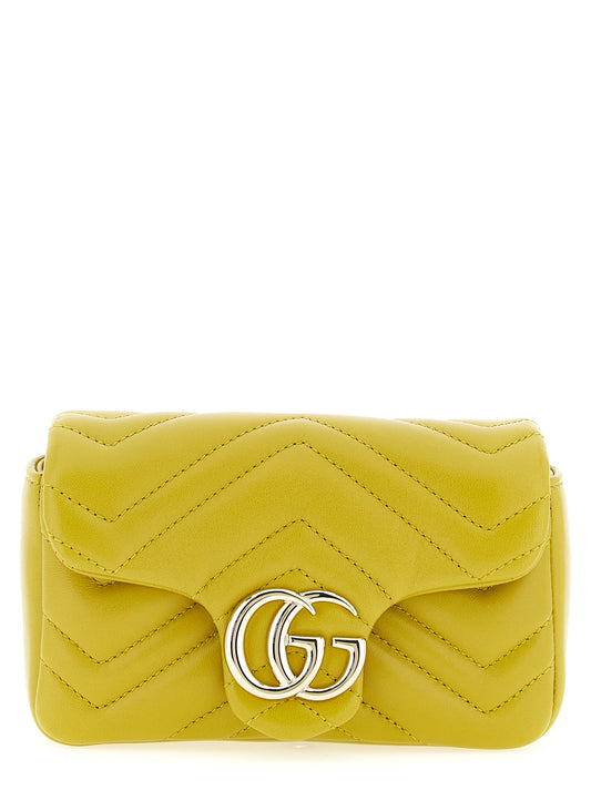 Gucci GG Marmont Mini Yellow Shoulder Bag