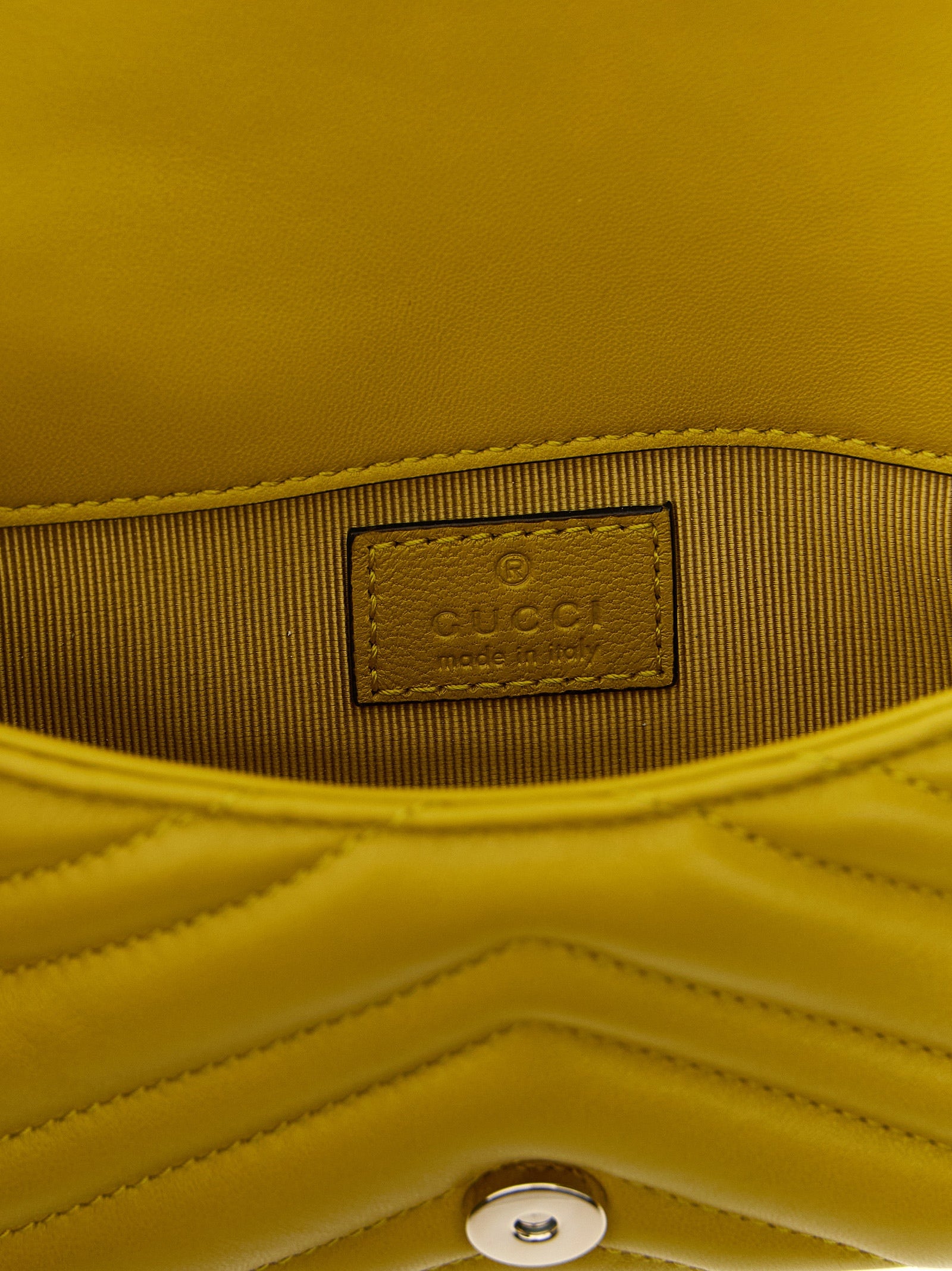 Gucci GG Marmont Mini Yellow Shoulder Bag