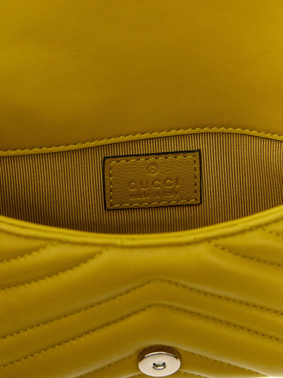 Gucci GG Marmont Mini Yellow Shoulder Bag