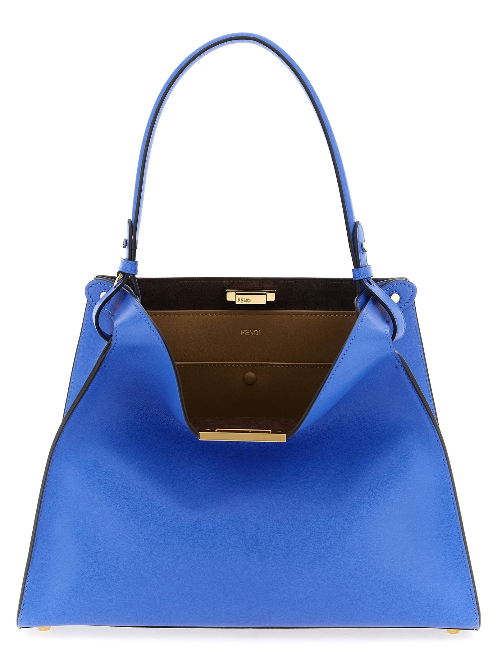 Fendi Blue Calfskin Handbag
