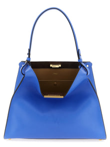 Fendi Blue Calfskin Handbag