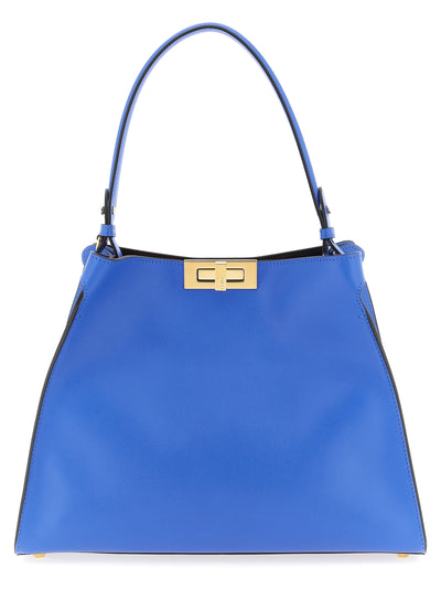 Fendi Blue Calfskin Handbag