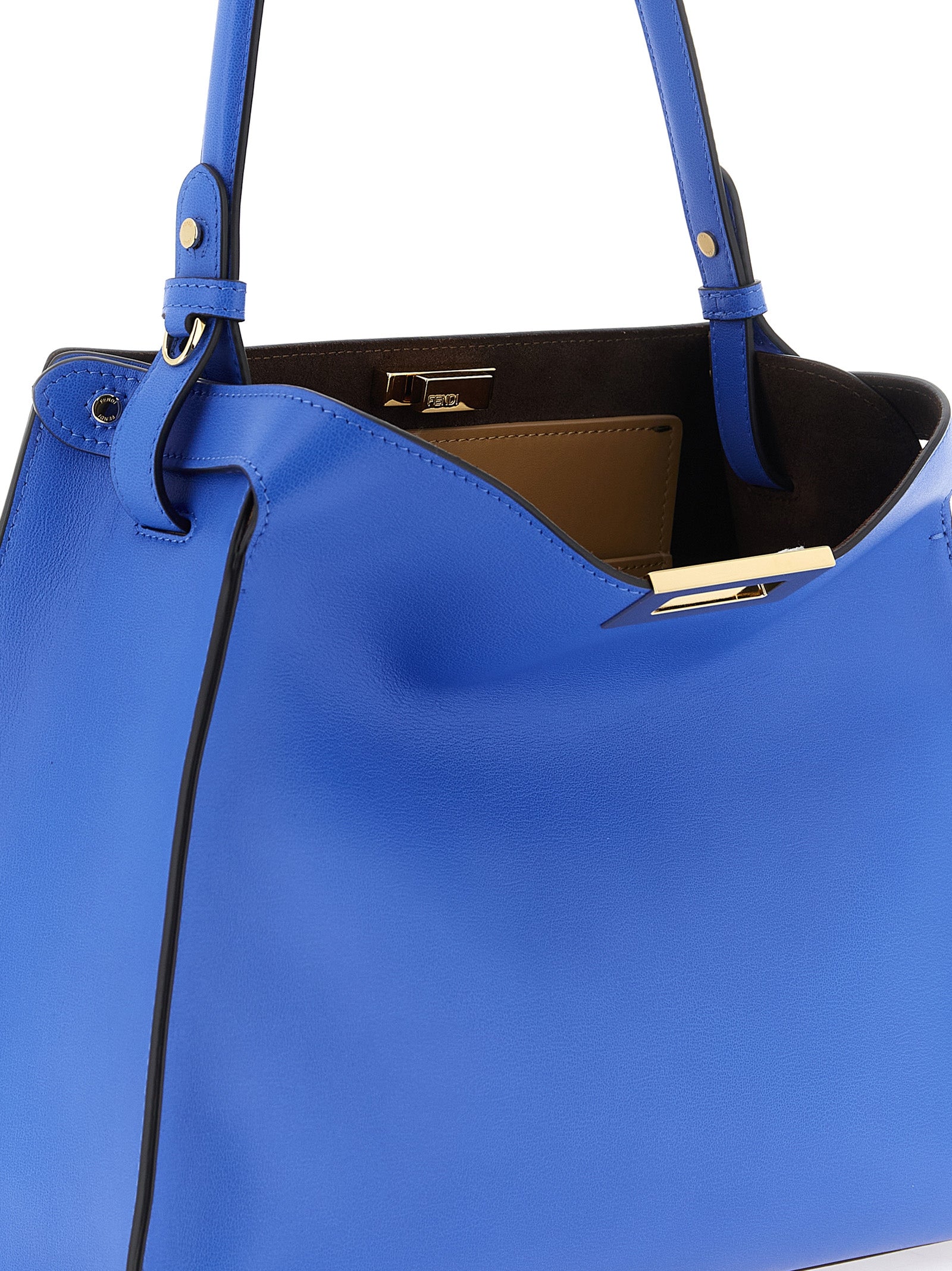 Fendi Blue Calfskin Handbag